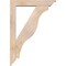Ekena Millwork Funston Traditional Smooth Bracket w/ Offset Brace, Douglas Fir, 5 1/2"W x 28"D x 40"H BKT0604X28X40FST01SDF - alternate 3